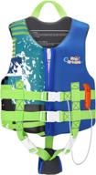 heysplash life jacket for kids: child size swim vest with survival whistle, easy on/off, 35-77 lbs логотип