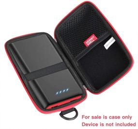 img 3 attached to Protective Carrying Case for Ekrist/LanLuk Power Bank 25800mAh - Durable Hard Travel Case with Black/Red Zipper