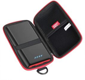 img 4 attached to Protective Carrying Case for Ekrist/LanLuk Power Bank 25800mAh - Durable Hard Travel Case with Black/Red Zipper