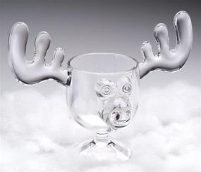 img 2 attached to 🦌 Christmas Eggnog Moose Mug - 8 oz Acrylic - Safer Alternative to Glass