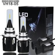 💡 eto 9005 led headlight bulb: ultra-bright conversion kit with clear vision, cool white, no dark spots | 3600lm 6000k, 1-year warranty (2 packs) logo