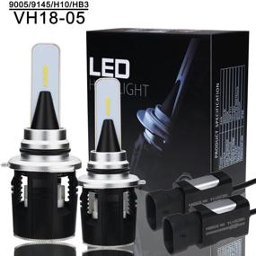 img 4 attached to 💡 Eto 9005 LED Headlight Bulb: Ultra-Bright Conversion Kit with Clear Vision, Cool White, NO Dark Spots | 3600lm 6000k, 1-Year Warranty (2 Packs)