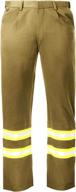 khaki flame-resistant high-visibility trousers logo