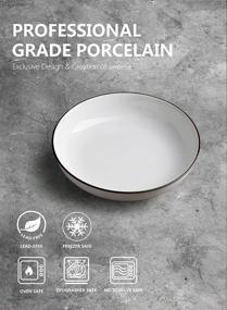 img 1 attached to 🍽️ Sweese 128 001 Porcelain Salad Pasta Dish: Practical and Stylish Addition to Your Tableware Collection