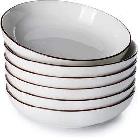 img 4 attached to 🍽️ Sweese 128 001 Porcelain Salad Pasta Dish: Practical and Stylish Addition to Your Tableware Collection