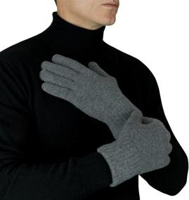 img 2 attached to 🧤 Black One Oxfords Cashmere Pure Gloves: Luxurious & Warm Handwear