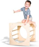 🧗 tottlr indoor climbing cube - cpsia certified safe - great alternative to climbing triangle - wooden toy - (cube only) - enhanced for seo logo