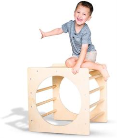 img 4 attached to 🧗 Tottlr Indoor Climbing Cube - CPSIA Certified Safe - Great Alternative to Climbing Triangle - Wooden Toy - (Cube Only) - Enhanced for SEO