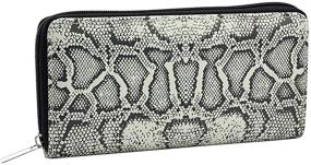 img 4 attached to Ayliss Snakeskin Leopard Leather Women's Handbags & Wallets with Zipper