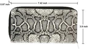 img 3 attached to Ayliss Snakeskin Leopard Leather Women's Handbags & Wallets with Zipper