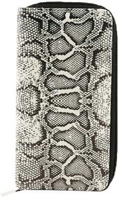 img 2 attached to Ayliss Snakeskin Leopard Leather Women's Handbags & Wallets with Zipper