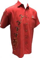 👕 stylish bamboo cay embroidered peekaboo christmas men's clothing and shirts: unveil festive fashion! logo