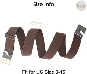 img 2 attached to Elastic Casual Buckle Women's Belt Stretchable Invisible Accessories