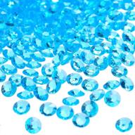 💎 aqua blue craftjoje 6mm 10000pcs acrylic diamonds: ideal wedding table scattering crystals, bridal shower & party decorations, vase fillers logo