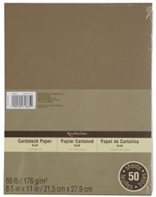 img 3 attached to 📄 Recollections Kraft Cardstock Paper Value Pack, 8.5 x 11 inches