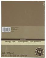 📄 recollections kraft cardstock paper value pack, 8.5 x 11 inches logo