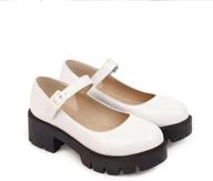 womens round platform chunky oxford women's shoes and pumps logo