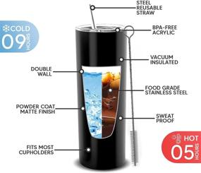 img 2 attached to Tenini Strive Tumbler: The Ultimate Solution for Sparkling Clean Tumblers