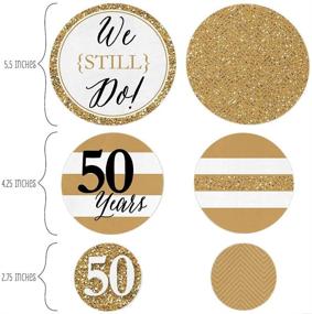 img 3 attached to 🎉 Sprinkle Joy with Big Dot of Happiness We Still Do - 50th Wedding Anniversary Giant Circle Confetti for Stunning Anniversary Party Decorations - Large Confetti 27 Count