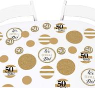 🎉 sprinkle joy with big dot of happiness we still do - 50th wedding anniversary giant circle confetti for stunning anniversary party decorations - large confetti 27 count logo