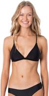 👙 stay stylish at the beach: rip curl women's junior's classic surf cross back bikini top swim suit logo