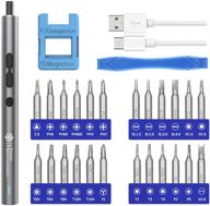🔧 28-в-1 профессиональный набор инструментов для ремонта точного отвертки для iphone, мобильных телефонов, ipad, macbook, ноутбуков, часов, камер, ps4 - мини-беспроводная электрическая отвертка логотип