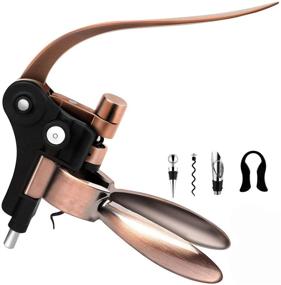 img 3 attached to 🍷 Wine Bottle Opener Corkscrew Set-[2020 Upgraded] Holleringlan Wine Opener Kit With Foil Cutter, Stopper, and Extra Spiral - The Perfect Wine Accessories Set