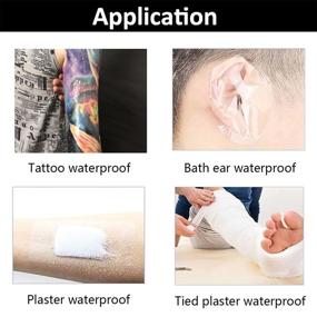 img 1 attached to 🌊 Ultimate Protection for Your Tattoo: Eseige Waterproof Tattoo Aftercare Bandage & Skin Protection Tape - Clear, Durable & Water Resistant - 6in x 2yd (Pack of 1)