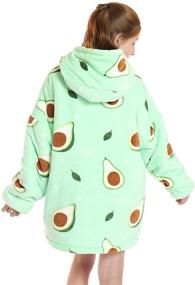 img 2 attached to Wearable Blanket Oversized Sweatshirt Flannel Kids' Home Store