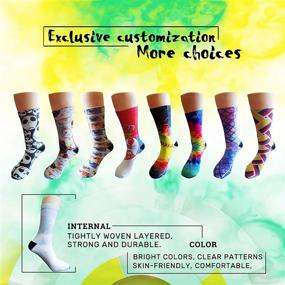 img 1 attached to 🧦 Cute and Comfy Funny Novelty Crew Socks for Women: MSGUIDE Cotton Cushion Casual Athletic