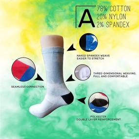 img 2 attached to 🧦 Cute and Comfy Funny Novelty Crew Socks for Women: MSGUIDE Cotton Cushion Casual Athletic