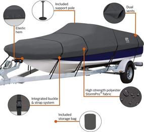 img 2 attached to 🛡️ Ultimate Protection: Classic Accessories DryGuard Heavy Duty Waterproof Boat Cover