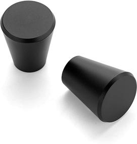 img 4 attached to 🔲 Ravinte 10 Pack 3/4" Matte Black Kitchen Cabinet Knobs - Stylish Drawer Pulls and Dresser Handles