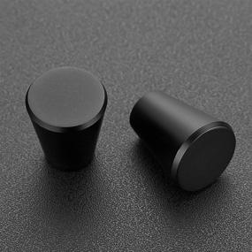 img 3 attached to 🔲 Ravinte 10 Pack 3/4" Matte Black Kitchen Cabinet Knobs - Stylish Drawer Pulls and Dresser Handles