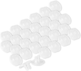 img 4 attached to 🔌 GE Clear Plastic Outlet Covers, 30 Pack, Child Safe, Shock Prevention, Easy to Install, UL Listed - 51175