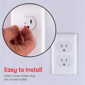 img 3 attached to 🔌 GE Clear Plastic Outlet Covers, 30 Pack, Child Safe, Shock Prevention, Easy to Install, UL Listed - 51175