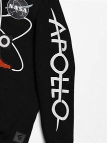 img 1 attached to 🚀 Southpole Boys' NASA Collection Fleece Sweatshirt with Hoodie and Crewneck