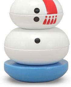img 2 attached to 🧸 Деревянная игрушка для младенцев "Снеговик" от Melissa & Doug (8 штук)