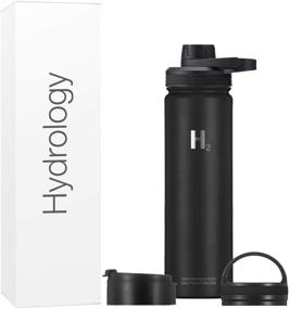 img 4 attached to 🥤 H2 Hydrology Adventure Water Bottle: 3 LIDS, Double Wall Vacuum Insulated Stainless Steel Wide Mouth, Sports Hot & Cold Leak Proof Sweat Free Thermos