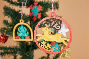img 1 attached to Artmag 30pcs Unfinished Wooden Hanging Ornaments for DIY Christmas Decorations
