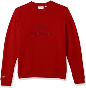 img 1 attached to Lacoste Sleeve Graphic Sweatshirt Sinople Men's Clothing in Active