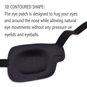 img 3 attached to 👁️ Enhance Vision Comfortably with FCAROLYN 3D Eye Patch for Left Eye