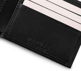 img 2 attached to 💼 Maruse Bifold Wallet: The Ultimate Minimalist and Convenient Men's Accessory