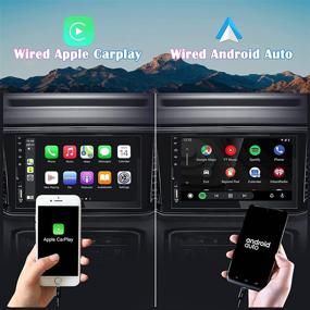 img 2 attached to 🚗 Binize 7-Inch Double Din Car Stereo with Apple Carplay, Android Auto, Bluetooth, Mirror Link, and Backup Camera Support