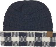 🧣 trendy chunky stretchy cable knit beanie hat for winter/fall - cc brand логотип