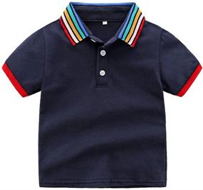 img 3 attached to Amropi Toddler Striped Outfits Clothes Boys' Clothing