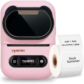 img 4 attached to YiHERO-YP1 Thermal Bluetooth Label Maker: Portable Business Labeling Machine for Barcode, Organizers, Crafters & more (Pink)