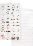 80 pocket hanging jewelry organizer storage logo