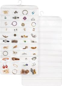 img 4 attached to 80 Pocket Hanging Jewelry Organizer Storage