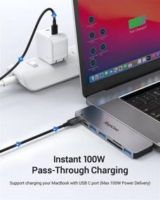 img 1 attached to 💻 Ultimate MacBook Pro/Air M1 USB Accessories: Thunderbolt 3 PD Port, USB C, USB 3.0, SD Card Reader - 2021-2016 MacBook Adapter